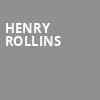 Henry Rollins, Blue Note Hawaii, Honolulu